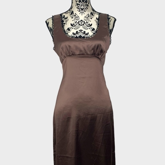 Forever 21 Sleeveless Satin Midi Slip Dress - Picture 2 of 12